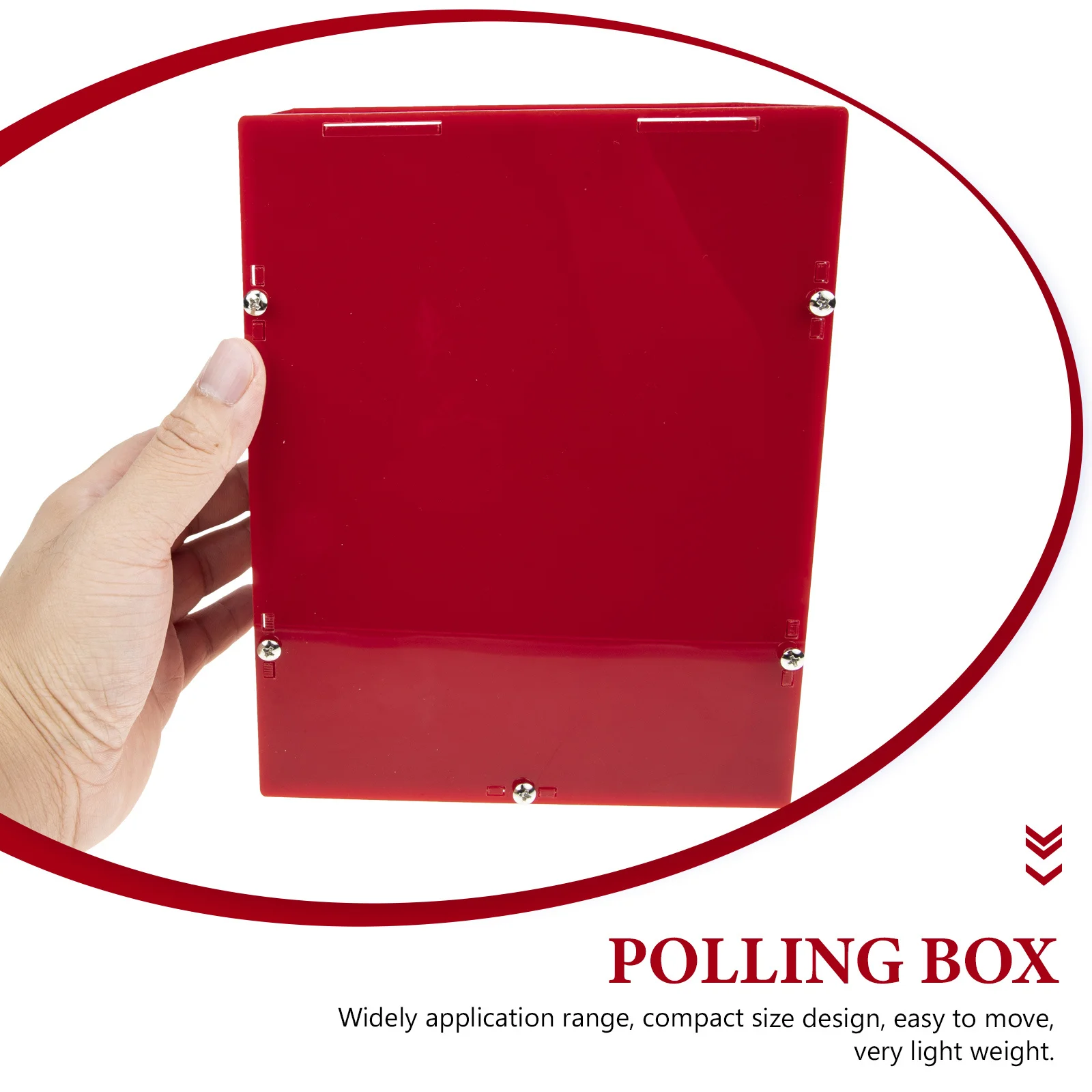 Boîte de vote Portable en acrylique, boîtier de vote, bords lisses, verrouillage, pratique, multifonction, boîte de collecte de suggestions