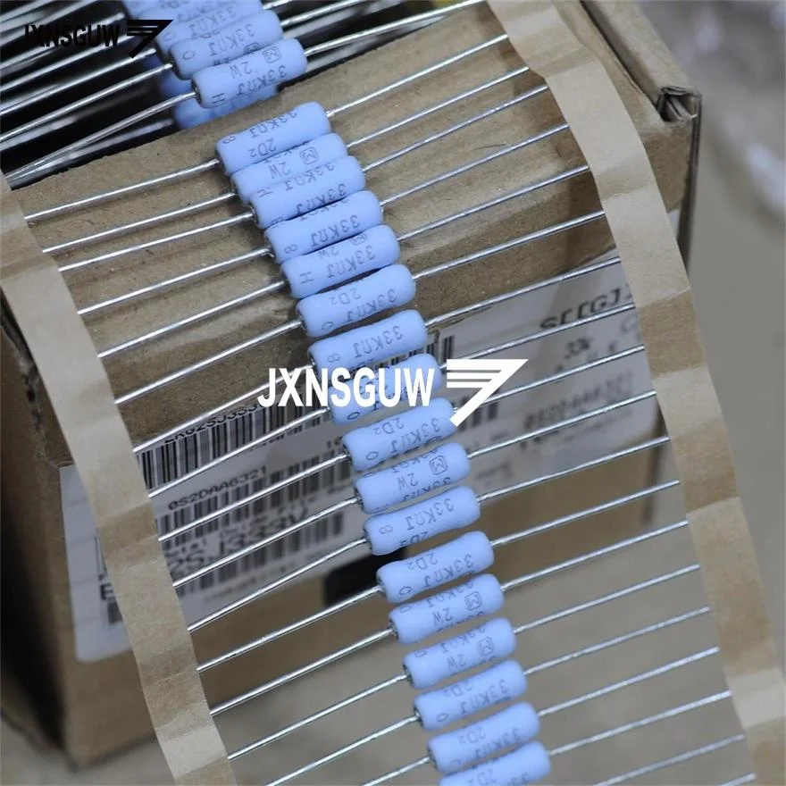 20PCS NEW Matsushita 5% 2W33K 3.5X11MM Metal oxide film resistor 2W 33K Fever resistance 33K 2W33KΩ free shipping