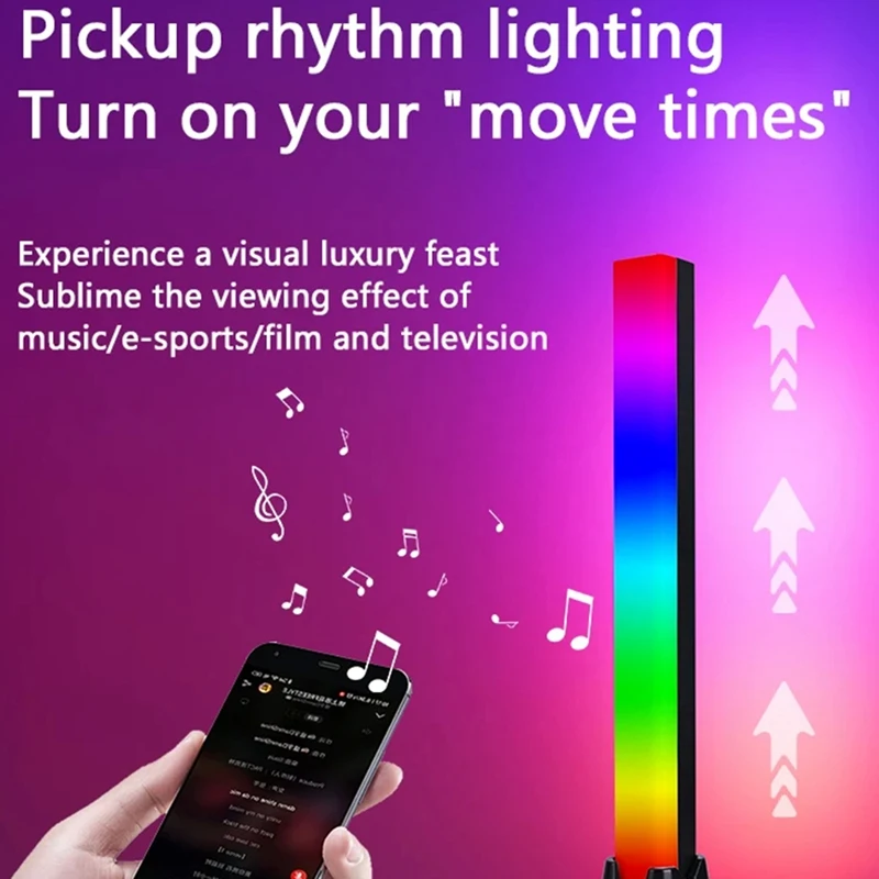 Ambience LED RGB Light Voice Atmosphere Light Set Kit TV Wall Computer Game Pickup Lamp Gaming Game Smart Light Set