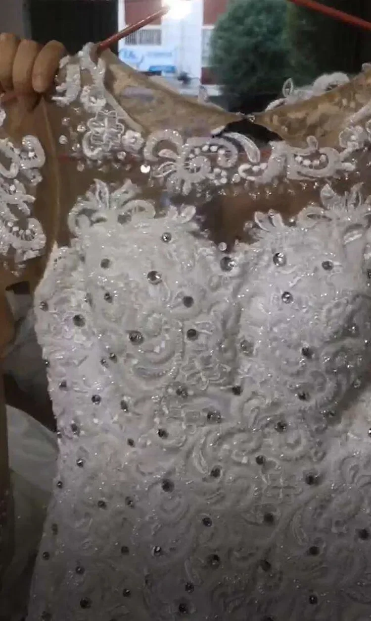 Vestidos De novia De sirena De cristal con apliques africanos personalizados, bata De novia De manga larga, vestidos De novia modestos africanos