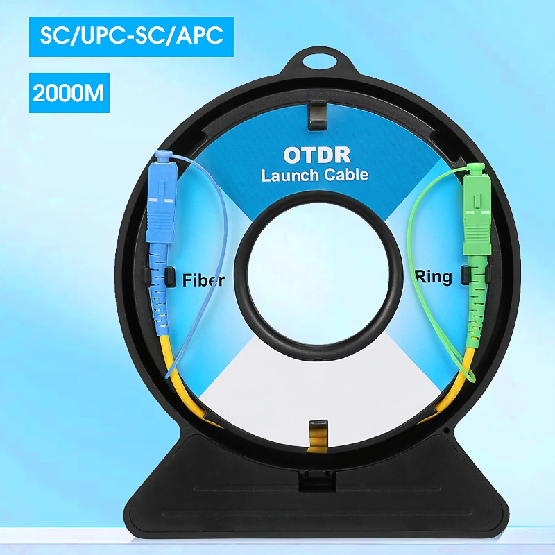 SC-UPC/APC Mini OTDR Dode Zone Eliminator Vezelringen 150M~2km (optioneel) Glasvezel OTDR Launch Kabelbox