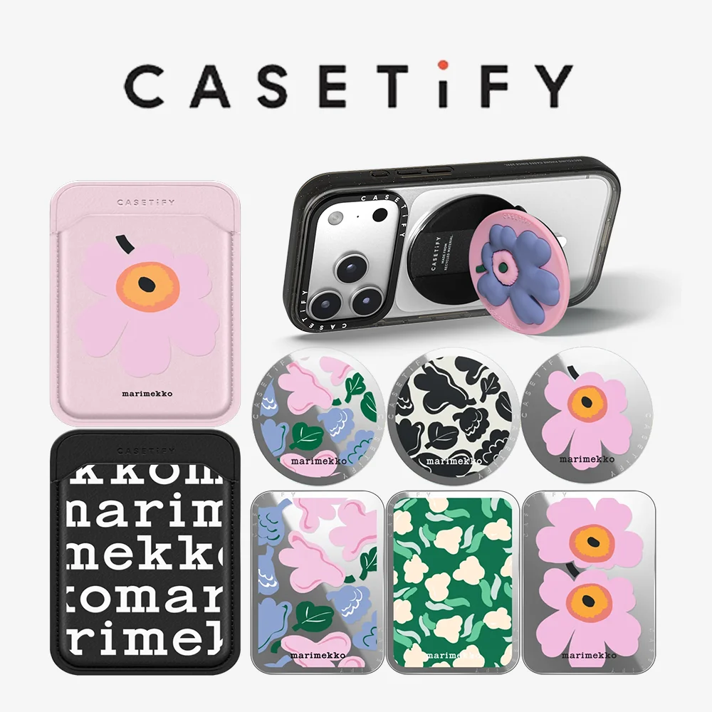 

CASETiFY x Marimekko Art Series Magnetic Phone Holder Card Pack for iPhone17 16 15 14 13 12 11 for Samsung S25 S26 A57 A36