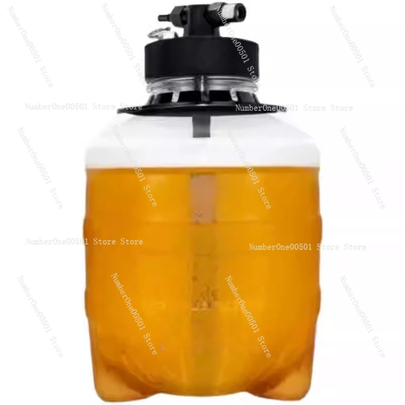3.8LPET plastic thickened sealed small beer bucket beverage bottle ice bucket with lid