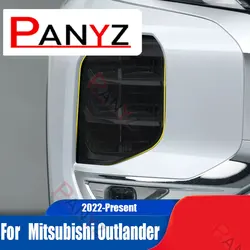 Headlamp Car Styling Sticker for Mitsubishi Outlander 2022 2023 Headlamps TPU Smoke Black Headlights Protector Film Accessories