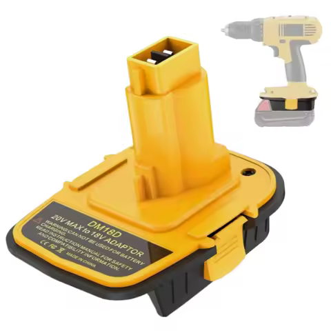 DM18D Battery Adapter with USB Convert for DeWalt 20V for Milwaukee 18V Lithium Battery To for DeWalt NiCad &amp; NiMh Battery