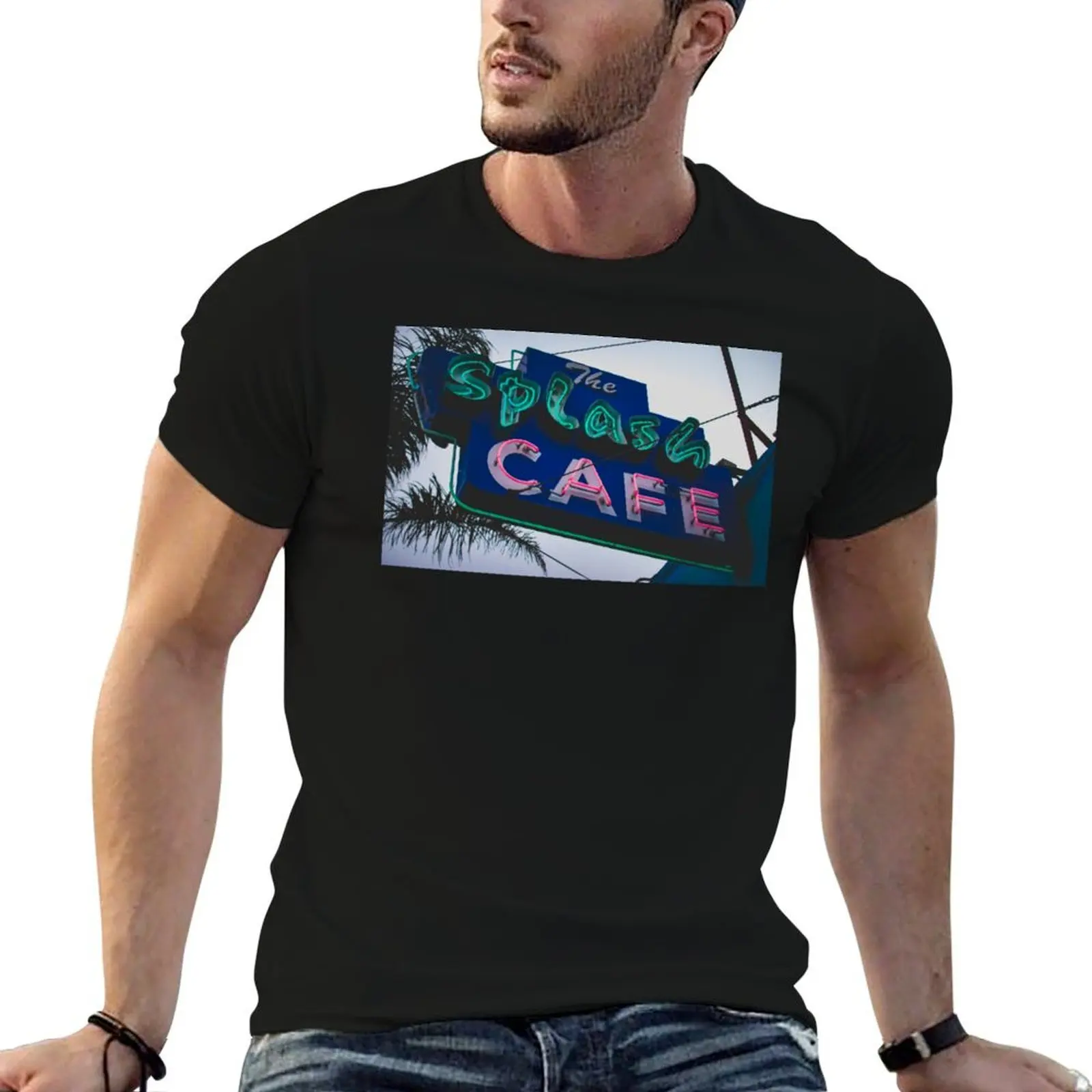 

The Splash Cafe T-Shirt t shirts for man cotton funny man tshirt man t shirts for men T-Shirt