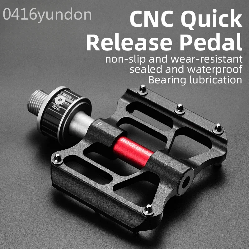 

Bicycle Pedales Mtb Quick Release CNC Rainproof Seal Bearing 8.2cm Widened Non-slip Chrome Molybdenum Bike Road Pedal