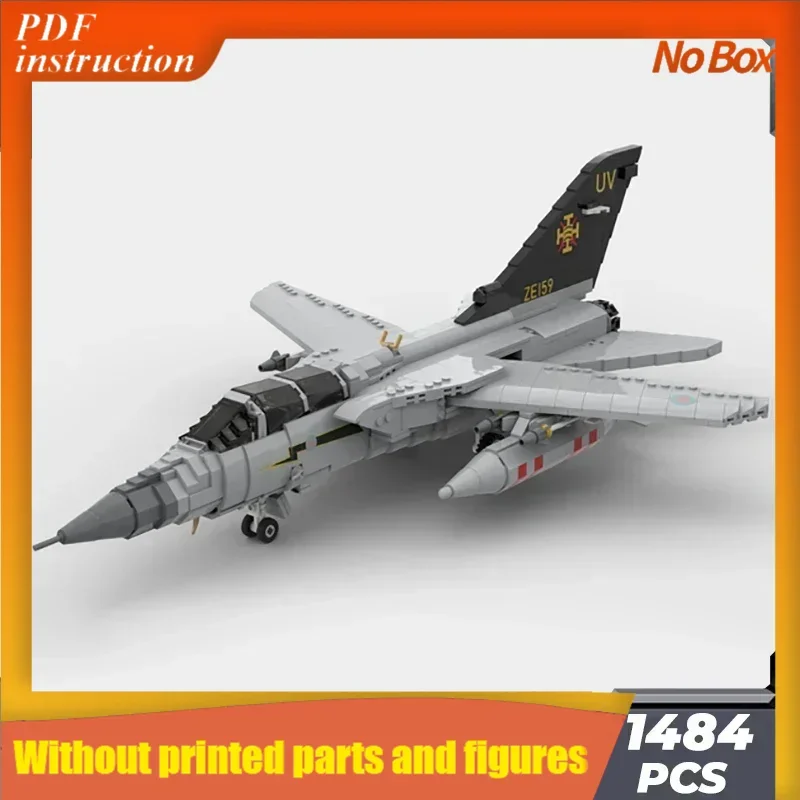 

Moc Building Bricks Military Model 1: 35 Tornado ADV F.3 Fighter Technology Modular Blocks Gift Toys DIY Sets AssemblyChristmas