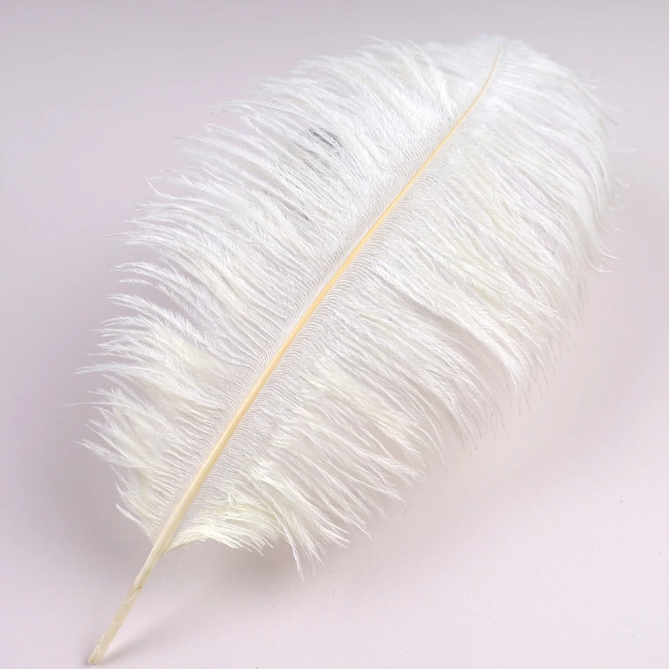 10Pcs 30-35cm Ostrich Feathers for Crafts Wedding Decoration 12-14