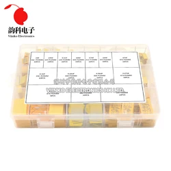 135pcs Polypropylene Film X2 Safety Capacitor Assorted Kit 275VAC 14Values 102K-105K 1NF-1UF Sample Set