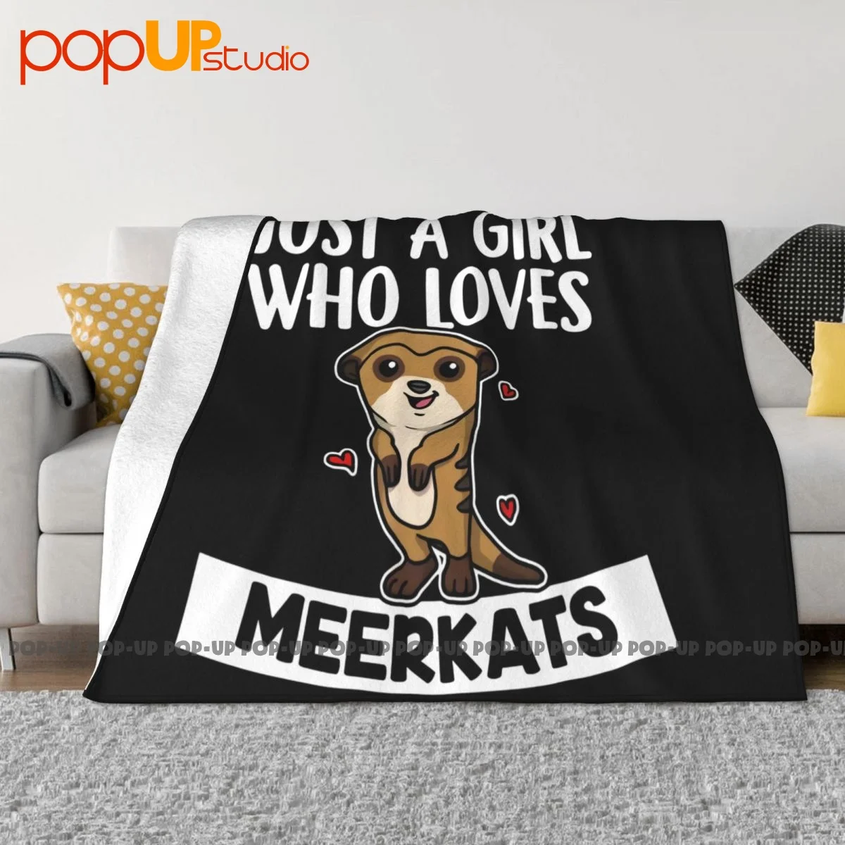 Just A Girl Who Loves Meerkats Blanket Thick Fashion High-Quality Bedding Throws Decorative Sofa