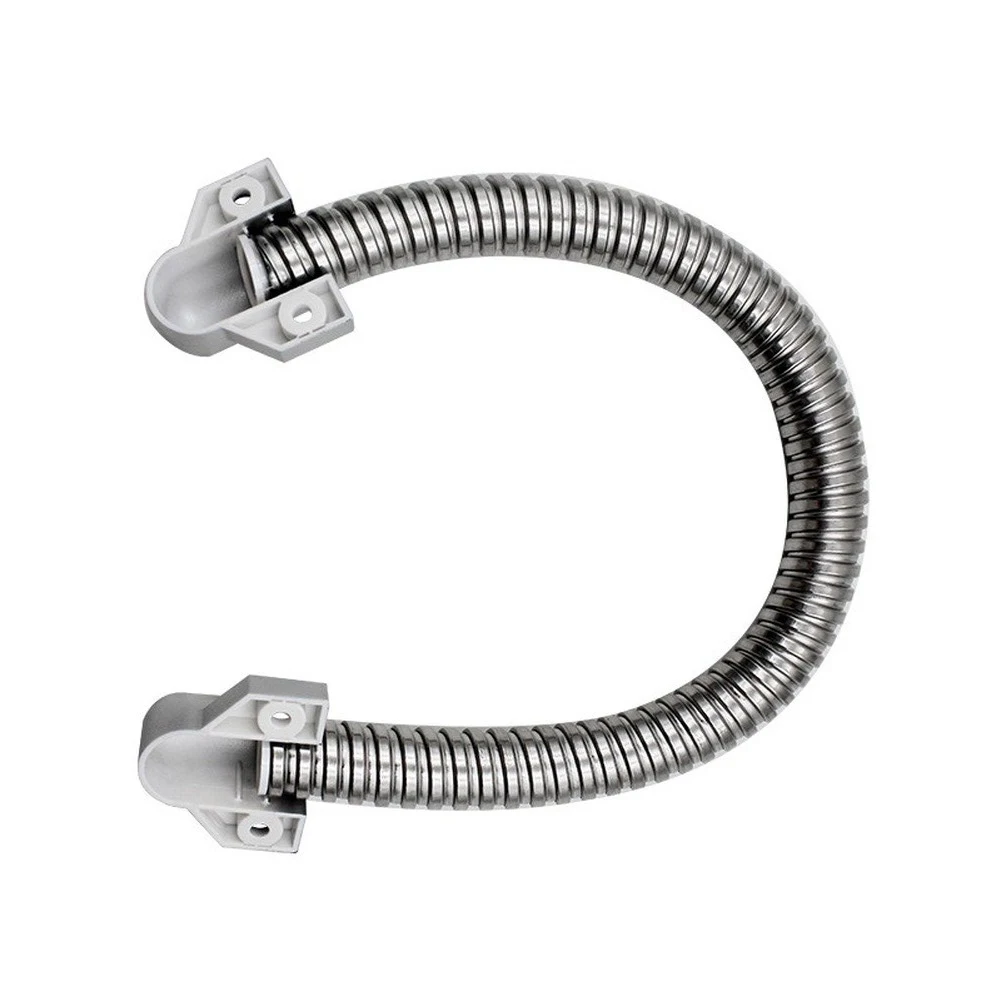 Stainless Steel Cable Protector, 14cm Large Inner Diameter Flexible Conduit For Access Control Systems, 40cm Silver Wire Managem