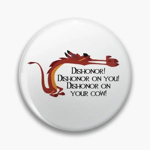 Dishonor  Soft Button Pin Gift Badge Women Fashion Funny Cute Lapel Pin Decor Collar Jewelry Hat Brooch Cartoon Metal Lover