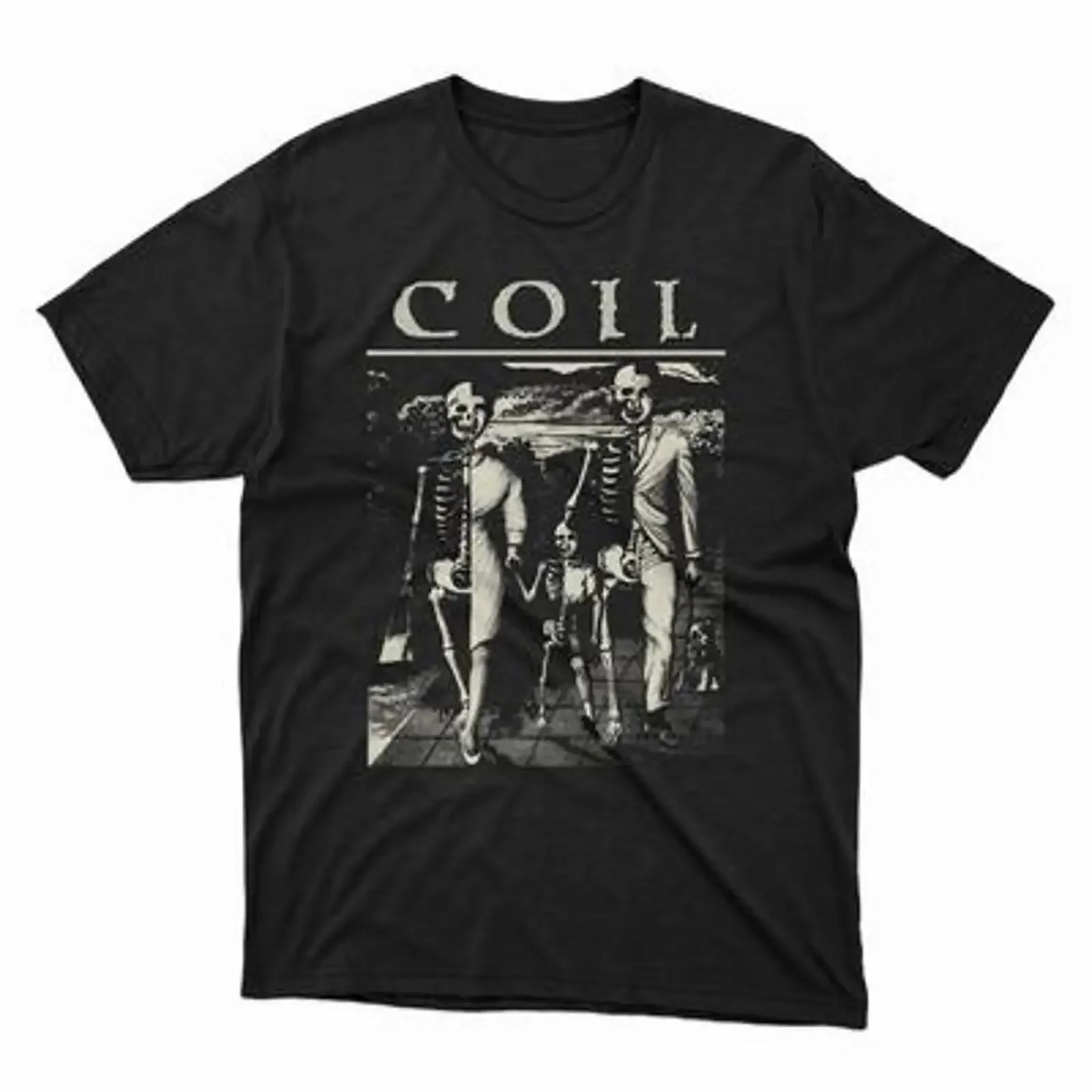 COIL T Shirt Unnatural History Throbbing Gristle Psychic TV Nurse vintage Washed Unisex graphic fashion Soft Stylish