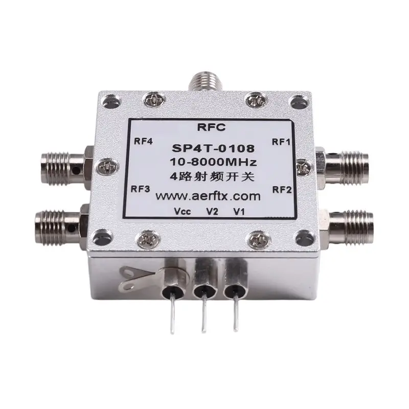 

ABBG-For RF Switch 0.01-8Ghz SP4T-0108 4-Way For RF Microwave Switch Electronic Switch 10-8000Mhz Switching Function