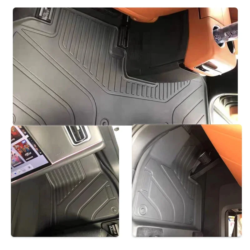 Car TPE Floor Mats For Li Auto L8 Lixiang L8 2022 2023 2024 2025 6seat Waterproof Pad LHD Cover Foot Carpet Set Auto Accessories