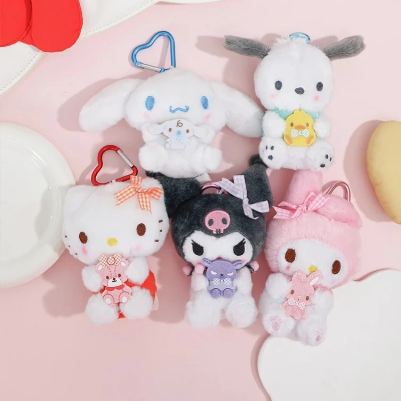 Cartoon:Sanrio,HelloKitty,Kuromi,Melody,Patchi Dog,Big Ears Dog Plush Toy Pendant Keychain,Crossbody Bag Accessory,Birthday Gift