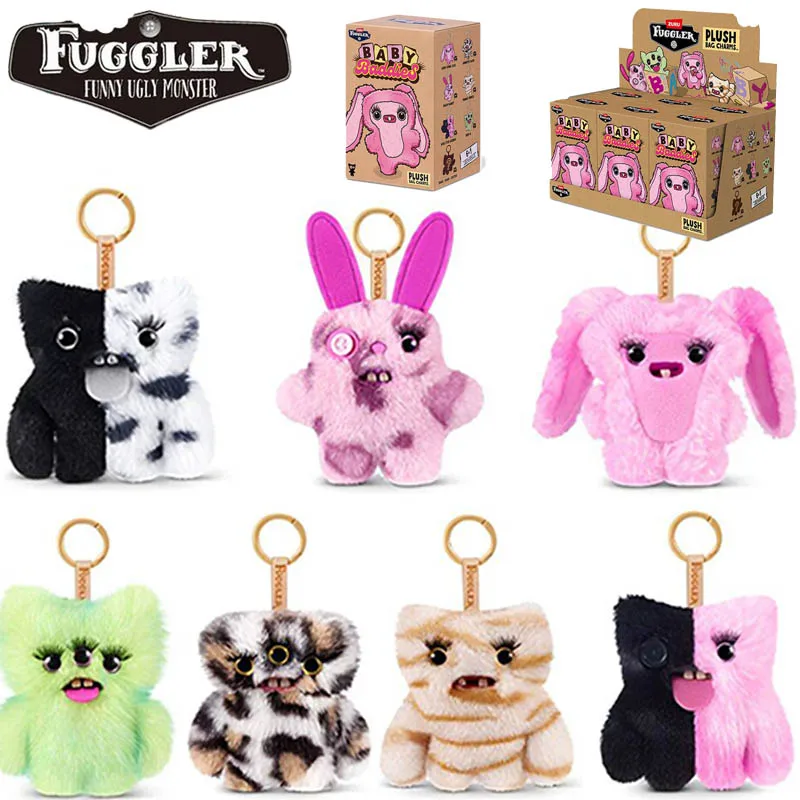 

Fuggler Authentic Plush Monster Keychain Blind Box Soft Stuffed Pendant Funny Bag Fashion Ornament Collectible Decoration Gift