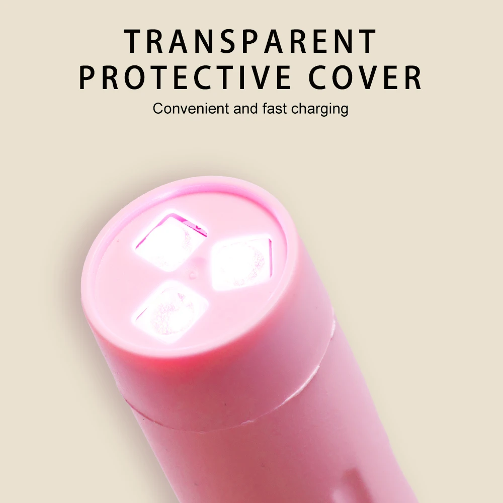 แบบพกพาเล็บแห้งสะดวกมือถือ UV LED โคมไฟ MINI สําหรับเล็บเจล Quick Dryer ชาร์จเล็บ UV Light Salon