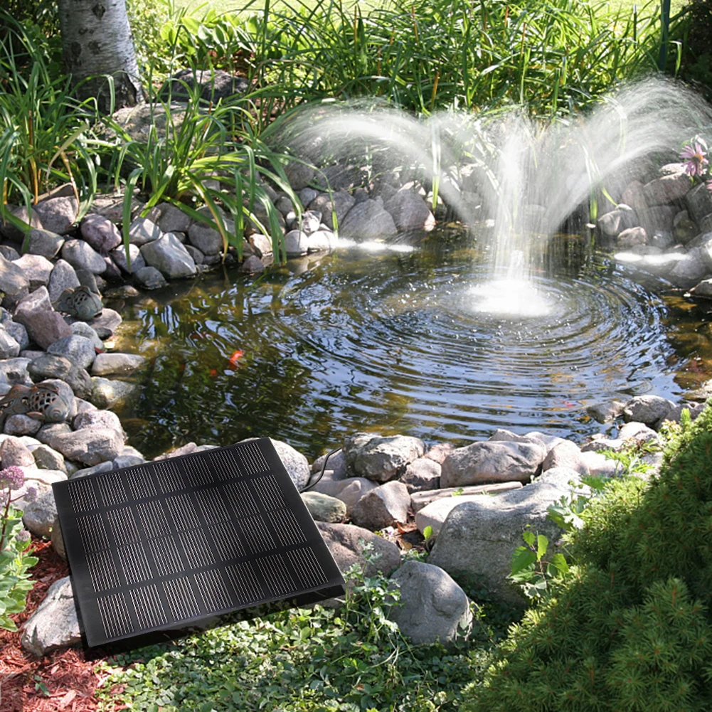 1/2PCS Solar Fountain Bird Bath Pond Powered Fountain Water Pump Garden Decoration Floating Garden Waterfall Aquarium Fish Tank