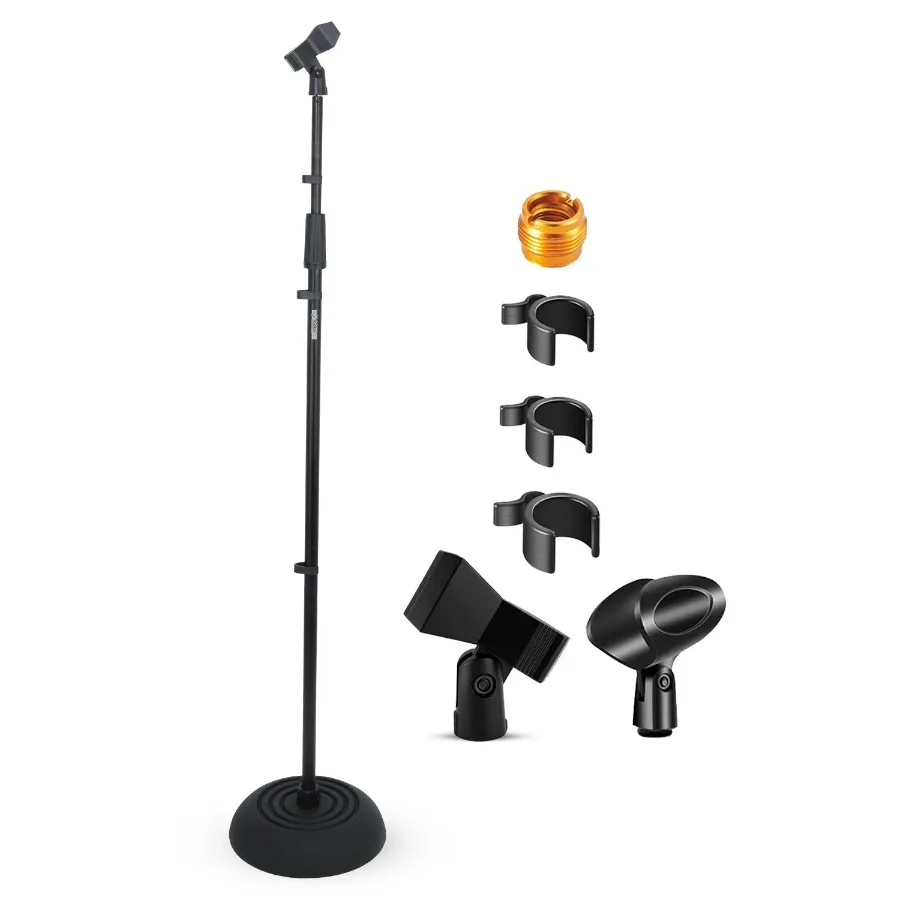 

5Core Mic Stand Floor Heavy Duty Height Adjustable Pedestal Para Microfono for Singing On Stage Studio MS RBP5