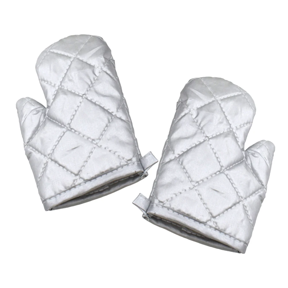 

1Pair Kids Oven Mitts Heat Resistant Kitchen Gloves Baking Microwave Protective Oven Gloves for Children Kids Kitchen Mitt