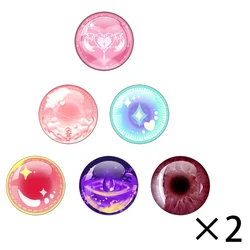 OB11 Doll 10MM-40MM Glass Cabochon DIY Handmade Eyes Pupil Accessories Suitable For Toy Figures,BJD Doll,Blythe Doll Eye Chips