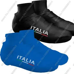 italy 2024 National Team Cycling Shoe Covers Winter Blue Bike Shoes Cover MTB Jerseys Dust-proof Non-slip Outdoor Overshoes