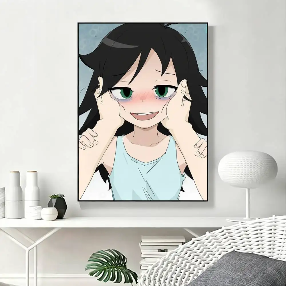 Watamote T-Tomoko K-Kuroki Poster Waterproof Wall Art Sticker For Bar Living Room Vintage Decor High Quality Print Gift