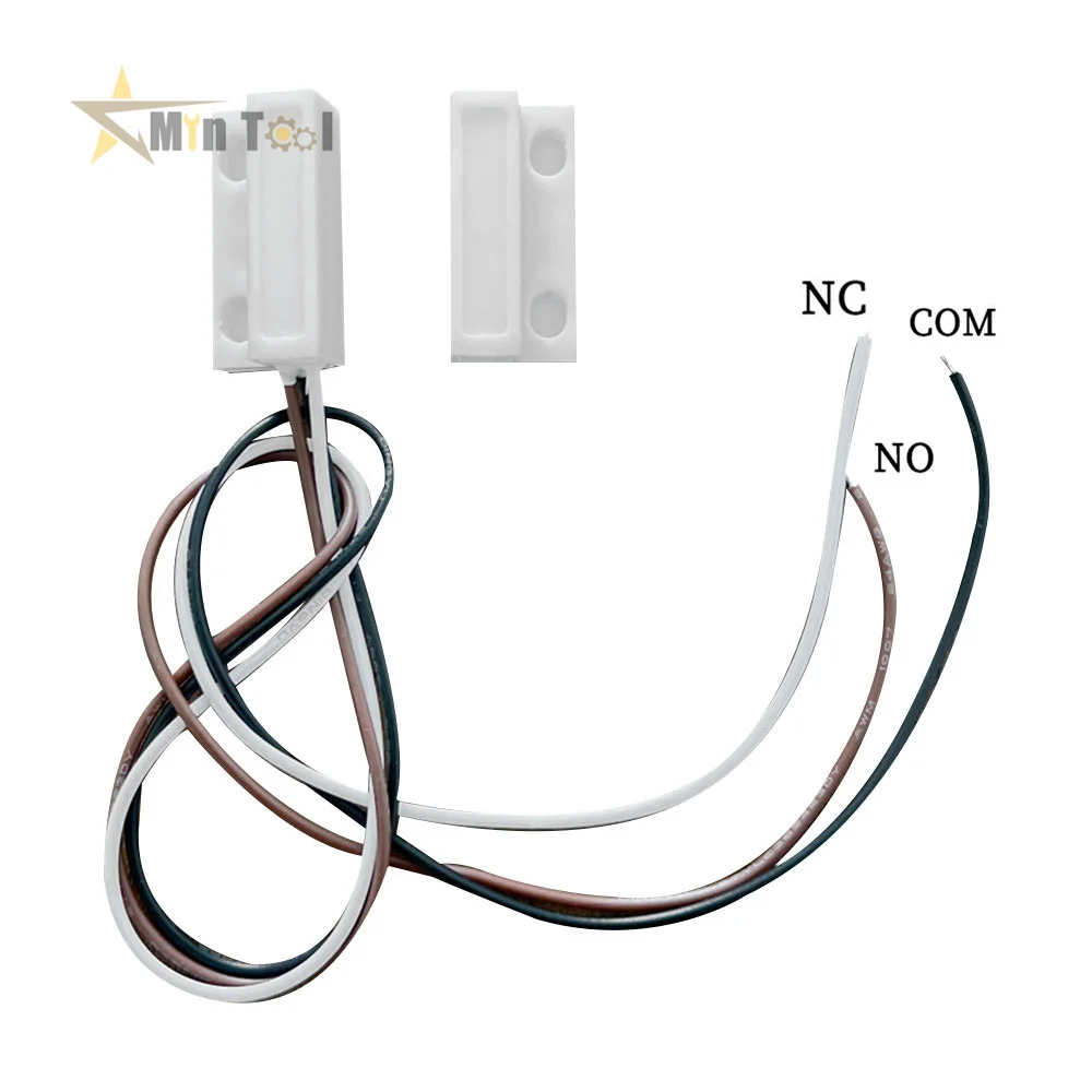 3-Wire Door Window Sensor N/C N/O Switch Magnetic Alarm100V DC Normally Closed/Opened for Home Safe Supply Accessories