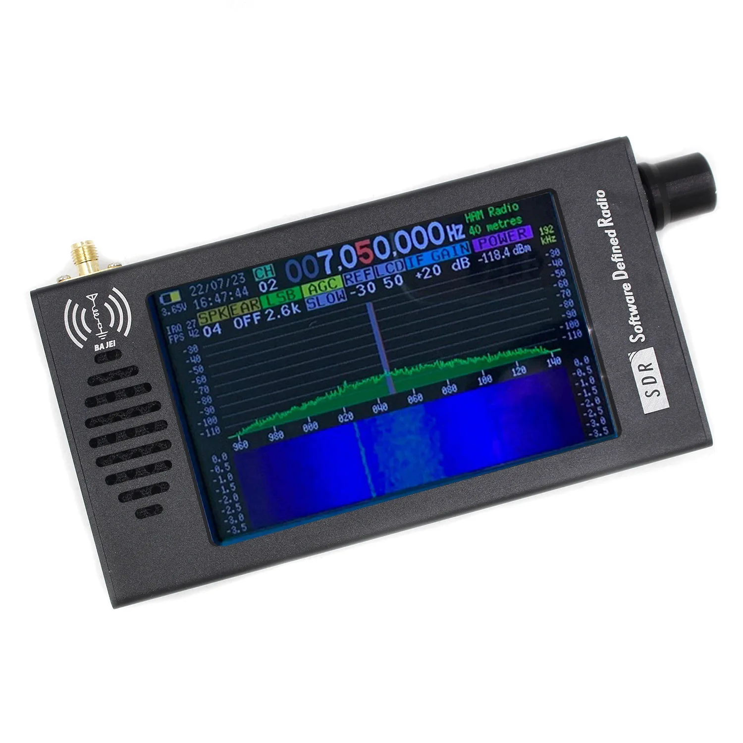 Receptor de rádio FM com antena de ondas curtas SDR Audio Equipment, 100k-149MHz