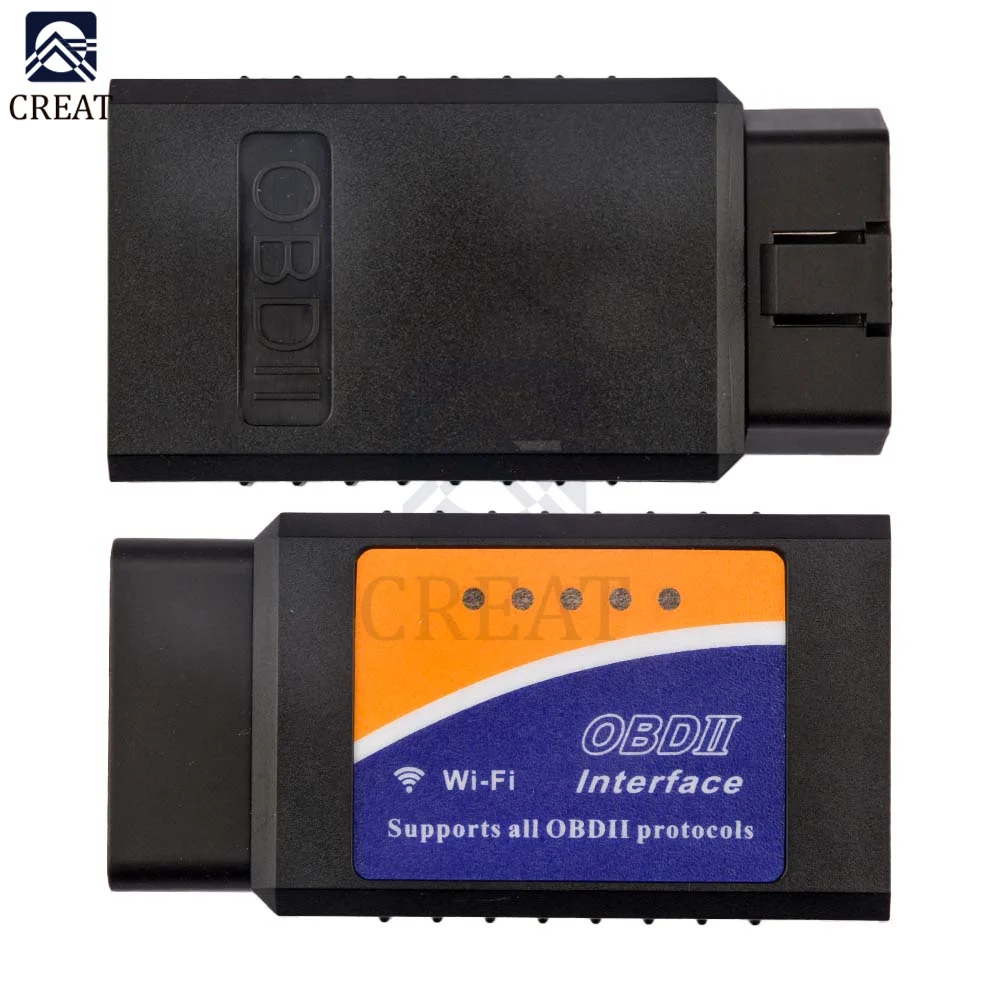 ELM-327 OBD2 Scanner For Car ELM327 WiFi V1.5 Auto Diagnostic Tools ELM 327 V 1.5 Wi-fi Obd 2 Code Reader Scanner For iOS