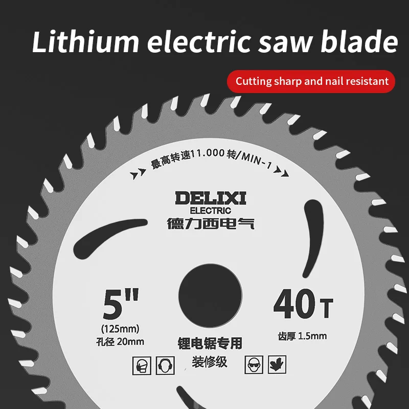 5/5.5/6 Inch Lithium Battery Saw Blade Woodworking 24/40 Tooth Cutting Machine Circular Saw Blade Energy Saving Type Wood Tool - view 5