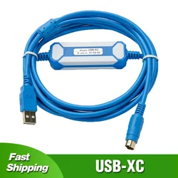 USB-XC Programming Cable for XINJE XC1/XC2/XC3/XC5 XD XE Series PLC Data Download Line USB to RS232 Adapter