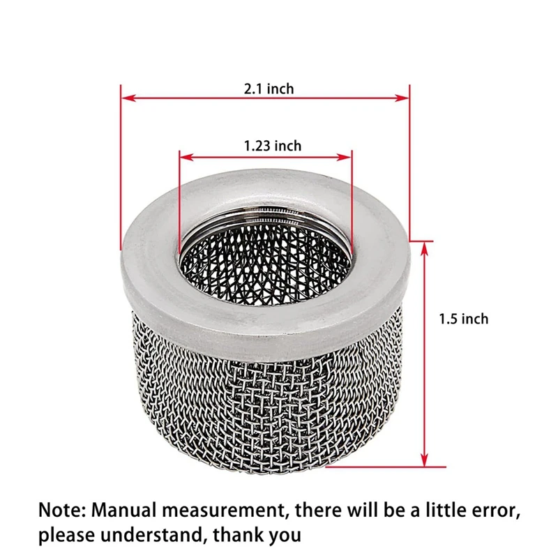 181072 Inlet Filter Suction Hose Strainer For 695 795 1095 1595 3900 5900 Airless Paint Sprayer Replace 2PCS