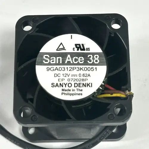 Imagen 1 del producto Sanyo Denki 9GA0312P3K0051 ventilador de refrigeración de servidor de 4 cables, DC 12V, 0.62A, 38x38x28mm