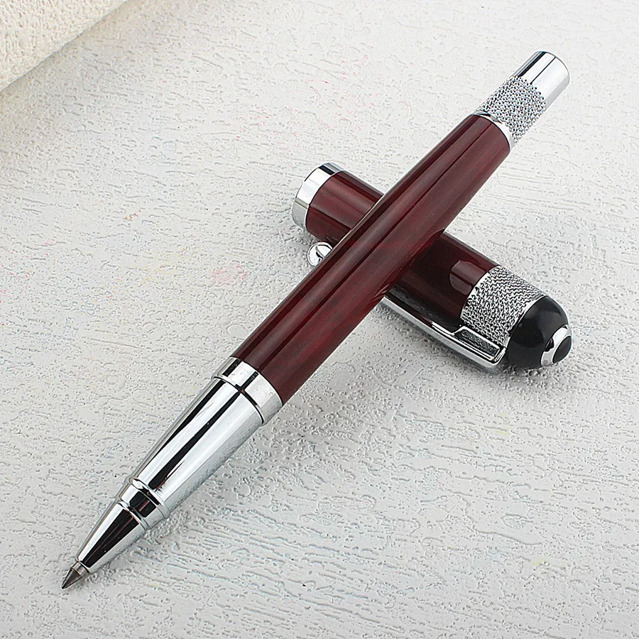 Hochwertiger, exquisiter Rollerball-Stift mit glatter Nachfüllmöglichkeit, modischer, marmorgrüner, hochwertiger Schreibstift für Büro und Business – Detail 13