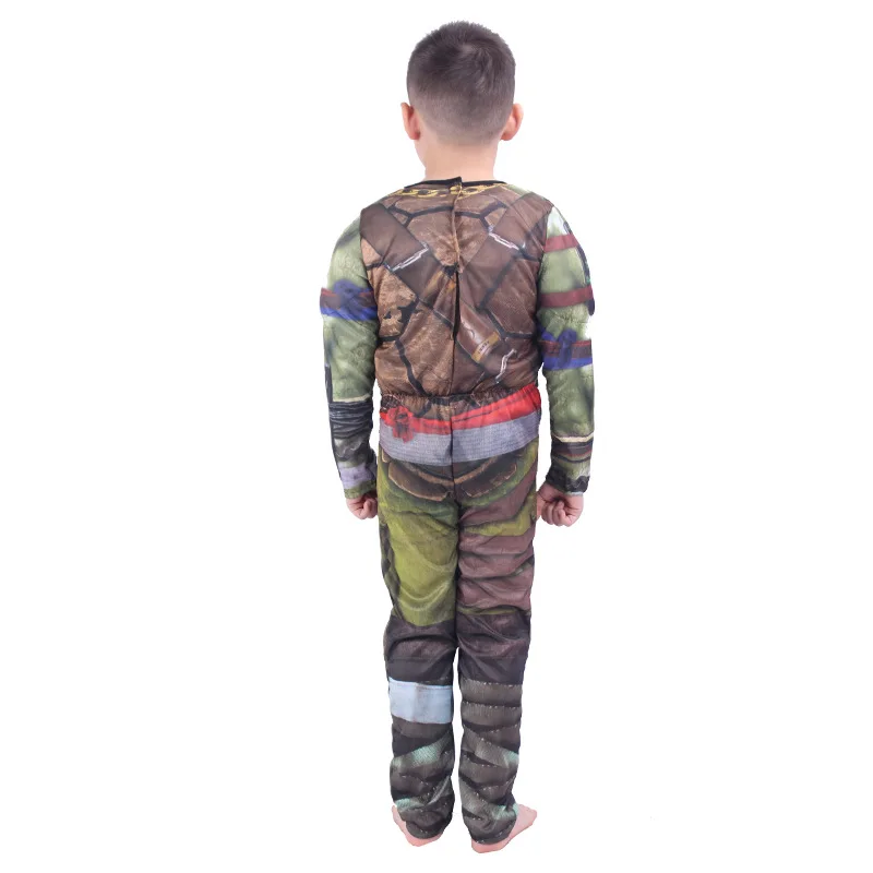 Teenage Mutant Ninja Turtles Costumes for Boys - TMNT Halloween Costume for Kids with Muscle Bodysuit, Mask