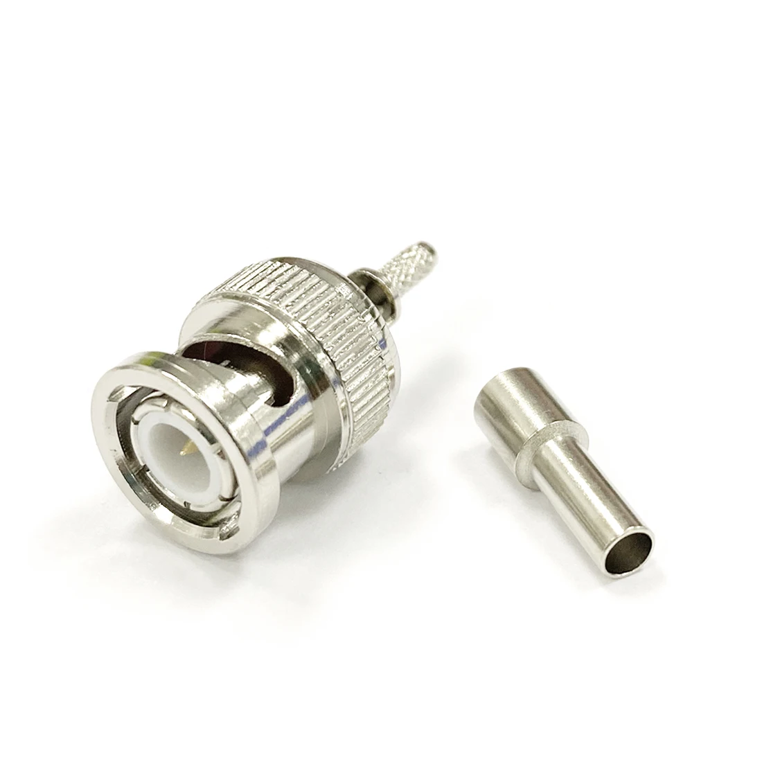 

1pc BNC Male Plug RF Coax Connector Crimp RG316 RG174 LMR100 Cable Straight Nickelplated NEW Wholesale