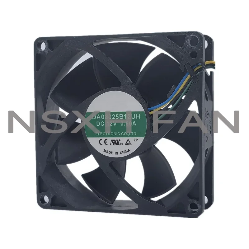 Ventilador enfriador de CPU DA08025B12UH, DC12V, 0.50A, 8CM, 8025, 80x80x25MM, nuevo