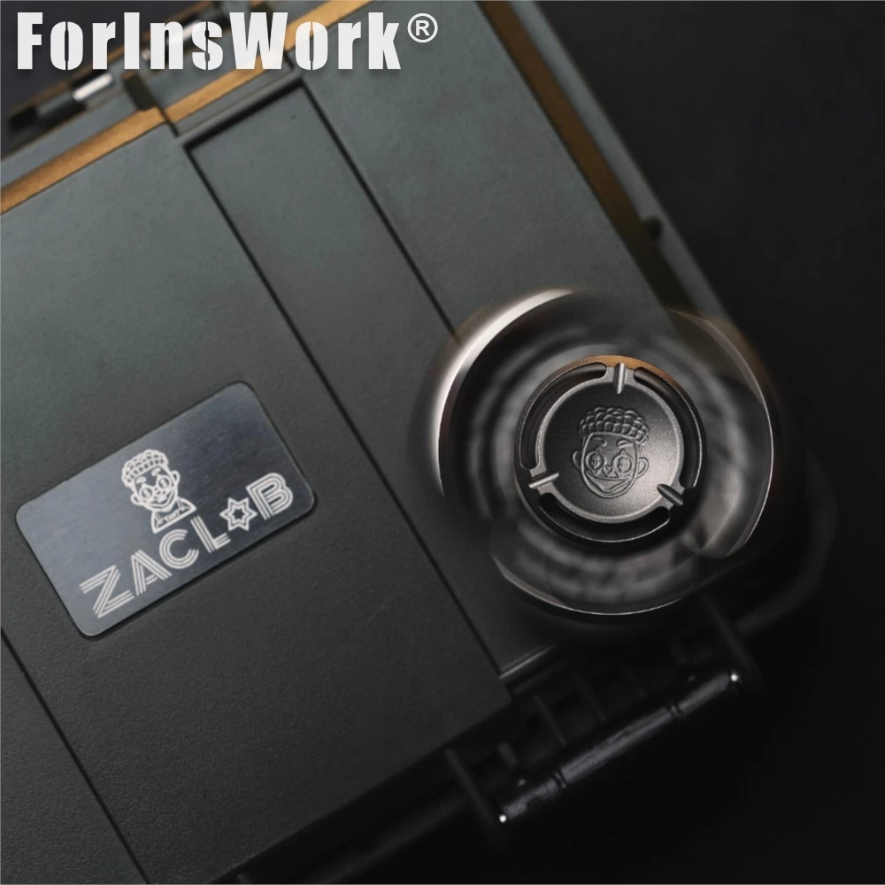 ZacLab Zirconio EDC Fidget Spinner Metallo Mini Turbo Giocattolo per alleviare lo stress per adulti Gadget per alleviare l'ansia
