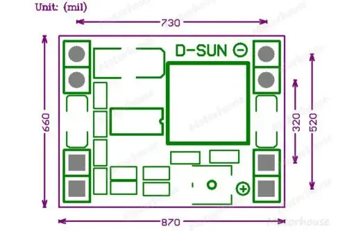 Mini DC-DC Buck Step-down Volt Regulator Module DC 4.5v-28v a DC 3.3v 5v 9v 12v 3A Regolabile Convertitore di Tensione