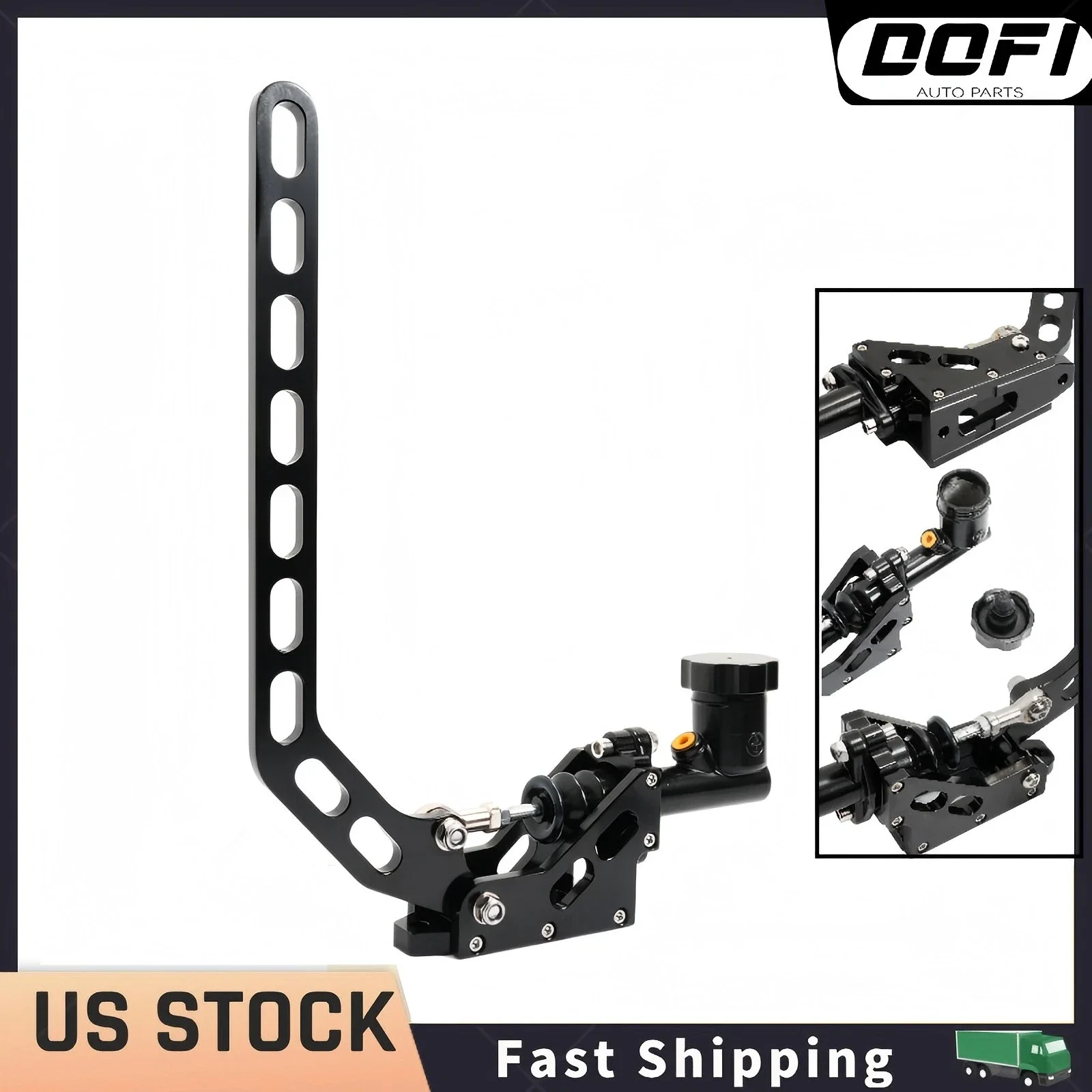 

Long Arm Hydraulic Drift E-Brake Racing Parking Handbrake Lever Gear Kit Shipping from US