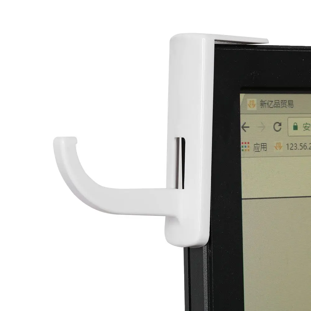 1PC Earphone holder Headphone Headset Hanger Holder Hook With Tape Sticker for Desk PC Display Monitor headphone Accessories