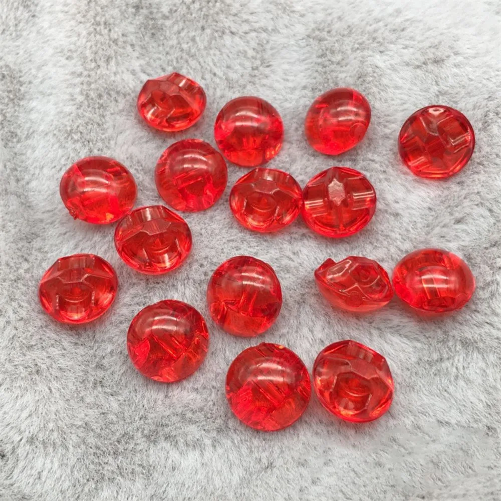 Chainho,Acrylic Crystal Transparent Button,12mm,15 Colors Aailable,50pcs,1 Holes,DIY Sewing Material,Shirts,Skirt Accessories,