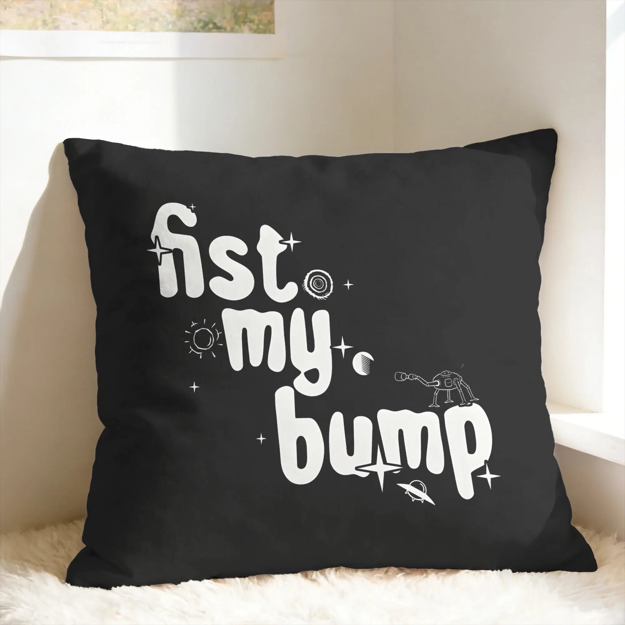 P-Project Hail Mary fist my bump Pillow Cover  Kawaii Pillow Case For Living Room Sofa Graphic Pillowcases Gift