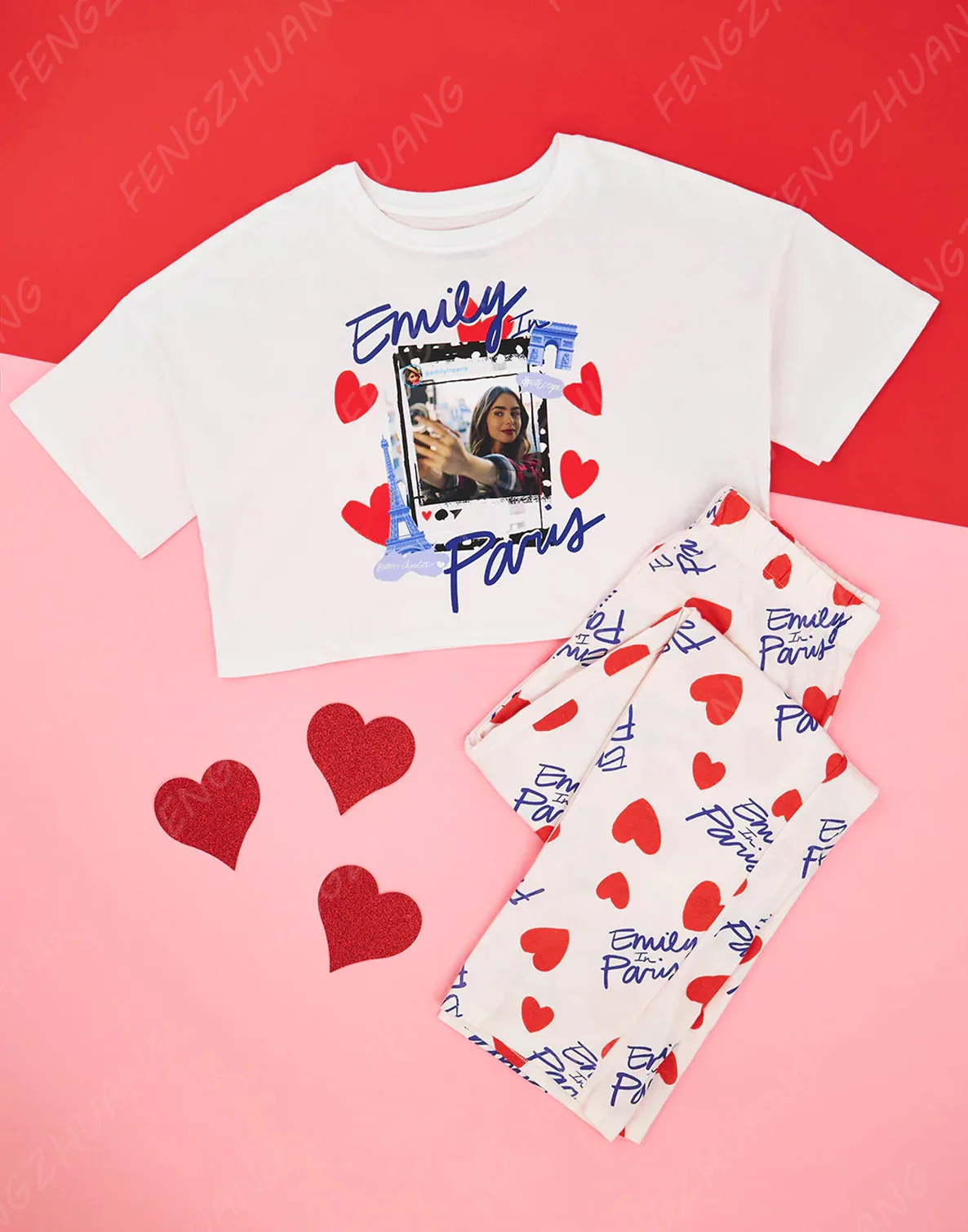 

Emily In Paris Ladies Pyjamas Set Men and Women Summer Loose Outfit Hot Sale Faddish Casual Set