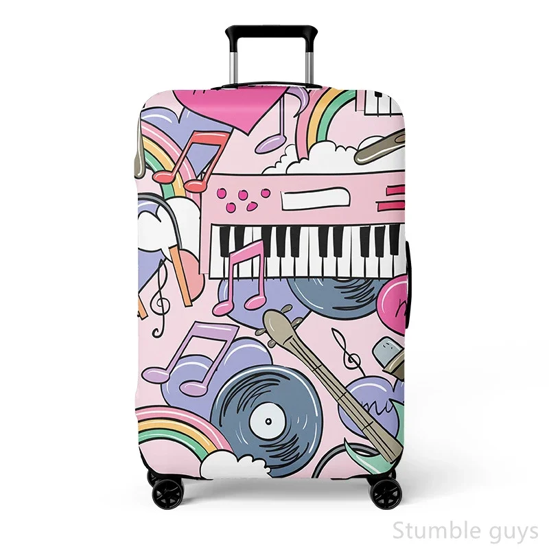 

Эластичный моющийся чехол для багажа, защитный, пыленепроницаемый, прочный, удобный, подходит для чемоданов на колесиках 18-32 дюйма