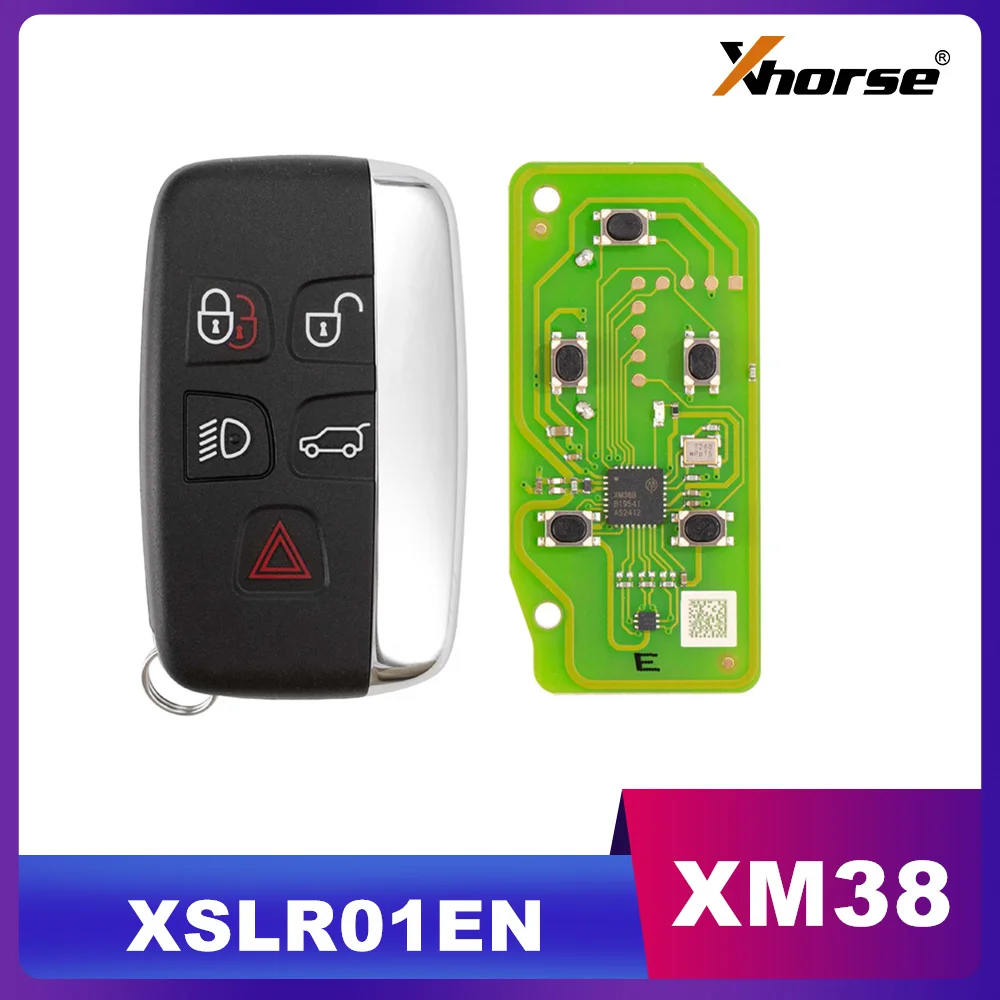 

1/2 шт. Xhorse XSLR01EN для смарт-ключа Land Rover Type XM38, новое добавление 8A 4D