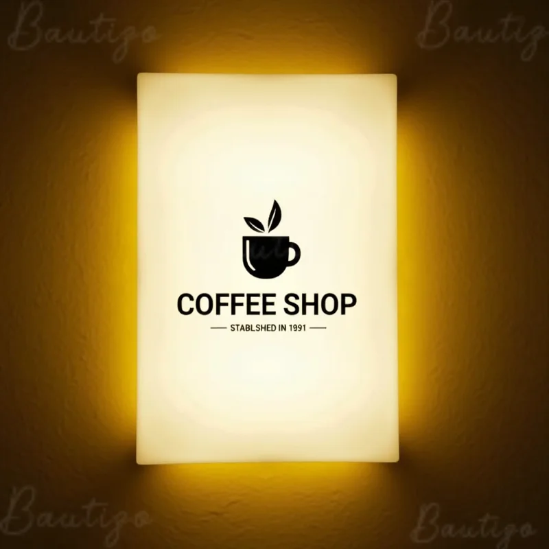 Maßgeschneiderte wasserdichte LED-Lichtbox für Outdoor-Geschäfte, doppelseitige Acryl-Schaufenster-Beschilderung, Wandbehang-Display